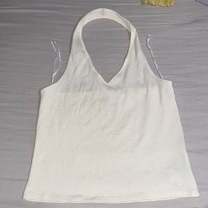 Cream halter top
